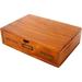 Miumaeo Retro Wooden Box Wooden Storage Box Storage Desktop Organizer Wooden Chest of Drawers Drawer Storage Cabinet for Store Remote Control Jewelry Toys (1 Layer)