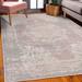 Gray 90 x 62 x 1.18 in Area Rug - Bungalow Rose Boho Decorative Rug, Pastel Colored Abstract Vintage Mandala Ornament In Grunge Weathered Style | Wayfair