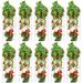 VEVOR Tomato Cages, 11.8' X 11.8' X 46.1', 10 Packs Square Plant Support Cages PVC-Coated Steel Tomato Towers For Climbing Vegetables, Plants | Wayfair