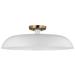 Colony; 1 Light; Large Semi-Flush Mount Fixture; Matte White