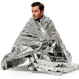 Limei 1 Pack Emergency Blankets for Survival Gear Camping Blanket Emergency Blanket Thermal Blanket Space Blanket Survival Blanket Mylar Blankets First Aid Supplies Outdoors Foil