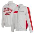 Men's JH Design White Philadelphia 76ers 2022/23 City Edition Full-Zip Nylon Bomber Jacket