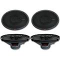 4 x Rockford Fosgate R169X3 6x9 3-Way Car Audio Coaxial Speakers 6 x 9