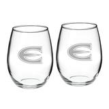 Emporia State Hornets Team 21oz. 2-Piece Stemless Wine Glass Set