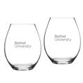 Bethel Wildcats 20oz. 2-Piece Riedel Stemless Wine Glass Set