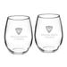 Hobart & William Smith Colleges 21oz. 2-Piece Stemless Wine Glass Set
