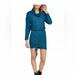 Free People Dresses | Free People Ribbed Long Sleeve Cowl Neck Sweater Dress | Color: Blue | Size: S