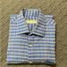 Michael Kors Shirts & Tops | Michael Kors Long Sleeves Botton Front Sz: S Vintage Western Men Plaid Shirt | Color: Blue | Size: Sb