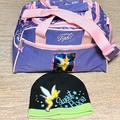 Disney Accessories | Disney’s Tinkerbell Duffel Bag With Matching Beanie Hat | Color: Pink/Purple | Size: Osg