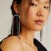 Free People Jewelry | Free People Zepplin Dangles Earrings - Silver | Color: Black/Silver | Size: Os