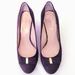 Jessica Simpson Shoes | Jessica Simpson Faux Suede Purple Rhinestone Bow 3 3/4" Wedge Heels Sz 7.5 M | Color: Purple | Size: 7.5