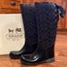 Coach Shoes | Coach Tristee Black Rain Boots Size 7m | Color: Black | Size: 7