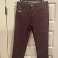 American Eagle Outfitters Jeans | American Eagle Maroon High-Rise Jegging Crop | Color: Red | Size: 12