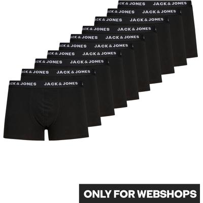 Boxershorts JACK & JONES "JACFLOWER Microfiber mit Logobund, Blumenprint und Stretchkomfort", Herren, Gr. M, schwarz, Jersey, Obermaterial: 95% Baumwolle, 5% Elasthan, unifarben, körpernah, Unterhosen, eng anliegend, Microfaser, schnelltrocknend,... Image