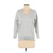 Ann Taylor LOFT Pullover Sweater: Gray Tops - Women's Size X-Small