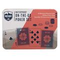 Fizz Creations - Wayfarer On The Go Poker Set | Wasserfeste Premium Spielkarten für Texas Holdem Poker | Kartenspiel Kartendeck Skatkarten | Reisespielkarten | Geschenk für Geburtstag, Party