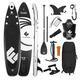 FitEngine FitEngine Stand Up Paddle Board 10'8 | 325 x 76 15 cm | Inkl. Action-Cam-Halterung, Griff, Stand Up Paddle Board, Tasche, Schwimmboje | Schwarz weiß