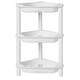 ELYKEN 3 Tier Shower Caddy Organizer Shelf Corner, 14.4 x 11.2 x 22.4 Inches, Rustproof, Plastic Shower Rack Stands for Inside Bathroom, Bathtub, Shower pan, White