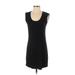 Old Navy Casual Dress - Shift Scoop Neck Sleeveless: Black Print Dresses - Women's Size Small