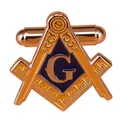 Bouton de manchette en forme de symbole mason couleur or épingle de Freemason AG accessoires pour