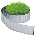 Relaxdays - Bordure de jardin flexible, métal galvanisé, pour pelouse et parterre, longueur 8 m,
