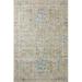 Blue/Brown 90 x 30 x 0.19 in Area Rug - Rifle Paper Co. X Loloi Maison Grove Khaki Area Rug Polyester | 90 H x 30 W x 0.19 D in | Wayfair