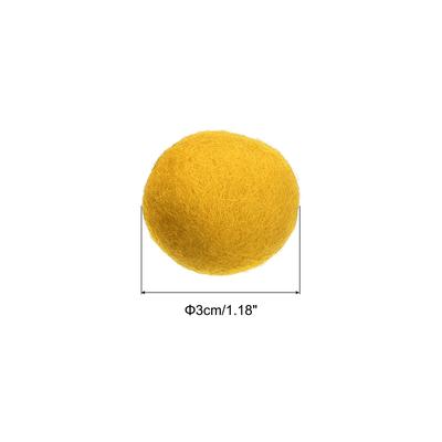 Wool Felt Balls Beads Woolen Fabric 3cm 30mm for Home Crafts 20Pcs