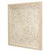 Brayden Studio® Abstract Handmade Papier-Mâché Shadow Box Wall Art Paper in White | 23.7 H x 23.7 W x 1.4 D in | Wayfair