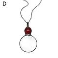 Magnifying Glass Pendant Necklace Mother s Day B X0Y1