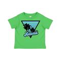 Inktastic Hawaii with Triangle and Palm Trees in Blue Boys or Girls Toddler T-Shirt