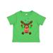 Inktastic Cute Christmas Reindeer with Red Nose Ornaments and Bow Tie Boys or Girls Toddler T-Shirt