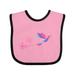 Inktastic Hummingbird Flying Swirl Girls Baby Bib