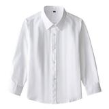 2t Girls Long Sleeve Shirts Ting Tops for Teen Girls Wear White Blouse Formal Kids Chlidren Tops Shirts Boys Girls Button Baby Girls Tops Girl Tang Top