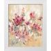 Vassileva Silvia 26x32 White Modern Wood Framed Museum Art Print Titled - Floral Reflections I