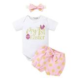 Baby Rose Outfit Mom And New Born Matching Outfits Months Baby Boys Girls Outfits Easter 018 Romper First Polka Dot Headband Shorts Bow Bunny Tops Set Girls Outfits&Set Cute Girls Outfits