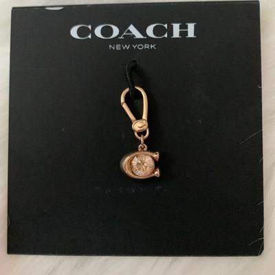 Coach Jewelry | Coach Signature C Charm In Pink/Gold For Any Charm Bracelet/Necklace | Color: Gold/Pink | Size: Os