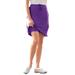 Plus Size Women's Sport Knit Skort by Woman Within in Purple Orchid (Size 3X)