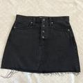 Madewell Skirts | Madewell Black Denim Skirt | Color: Black | Size: 29