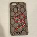 Gucci Cell Phones & Accessories | Gucci Iphone 7/8 Logo Snake Print Phone Case | Color: Tan | Size: Iphone 7 & 8