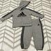 Adidas Matching Sets | Adidas, 18 Months, Gray And Black Hoodie And Sweatpants Set. | Color: Black/Gray | Size: 18mb