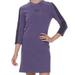 Adidas Dresses | Adidas 3 Stripe Ribbed Purple Jersey Dress | Color: Black/Purple | Size: Xs