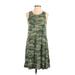 Old Navy Casual Dress - A-Line: Green Camo Dresses - Women's Size X-Small