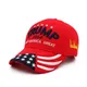 Casquette brodée en 3D Donald trum2024 chapeau de Baseball rouge des états-unis Keep America Great