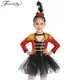 Costume de Cosplay de Magicien LYus Ringmaster pour Fille Robe Tutu à Manches sulfavec Mini Chapeau