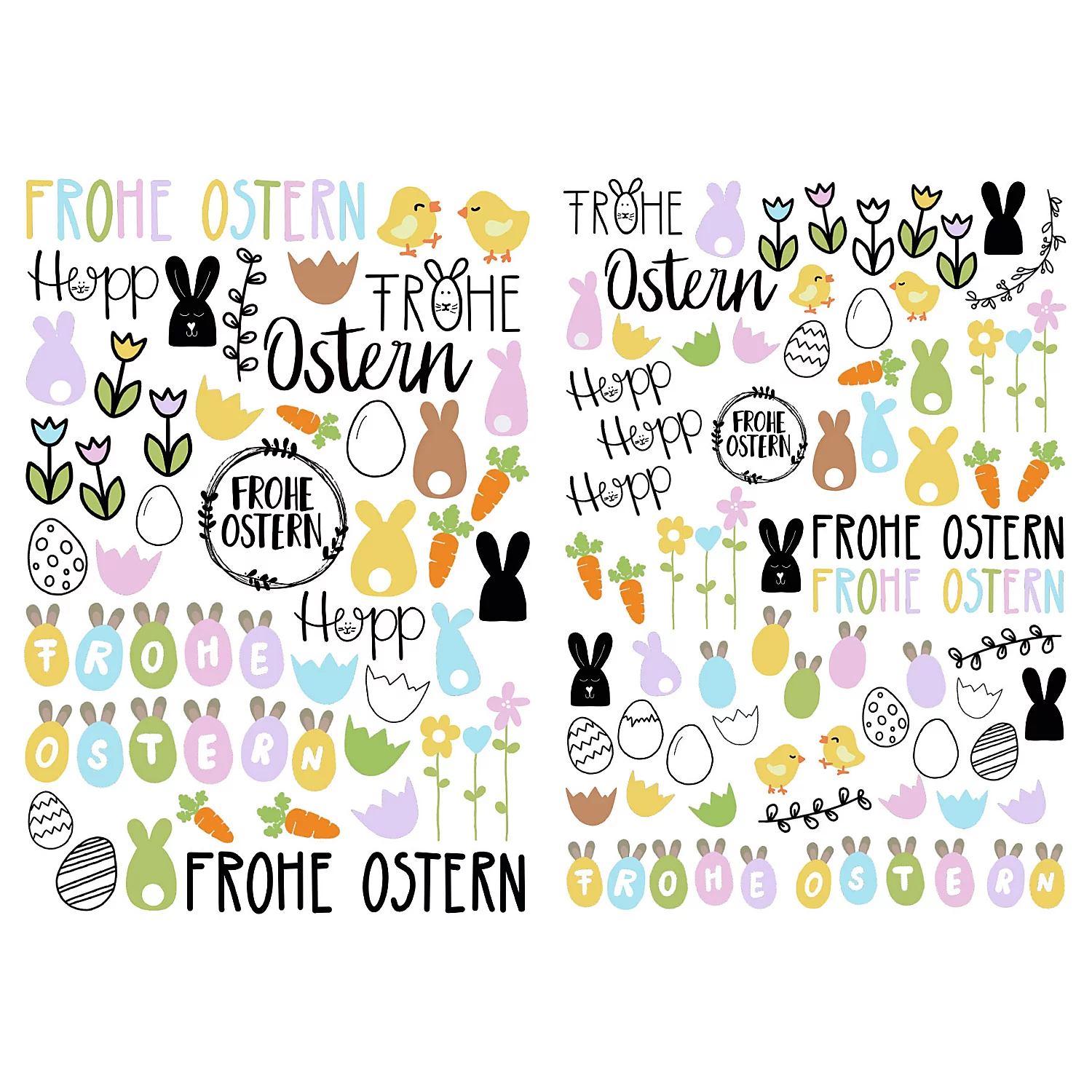 Kerzentattoos Ostern, 2 Bogen Image