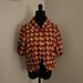 J. Crew Jackets & Coats | J. Crew | Cropped One-Button Silk Jacket, Size Small, Orange | Color: Black/Orange | Size: S