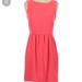 J. Crew Dresses | 5/$20 Crew Coral A-Line Knee Length Dress | Color: Orange/Pink | Size: 2p