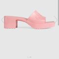Gucci Shoes | Gucci Pink Patent Platform Sandals | Color: Pink | Size: 38