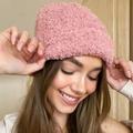 Free People Accessories | Free People Cloud Rib Women's Blush Pink Beanie Hat | Color: Pink | Size: Os