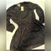 Michael Kors Dresses | Michael Kors Shimmer Black Dress So Cute Nwt! Small | Color: Black/Silver | Size: S